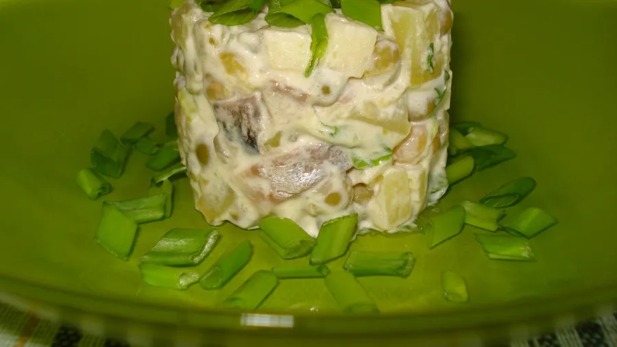foto Салат с копчёной рыбой и рисом изображения images Салат с копчёной рыбой и рисом изображения